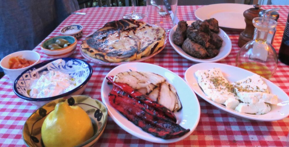 Lamb Kebabs Table