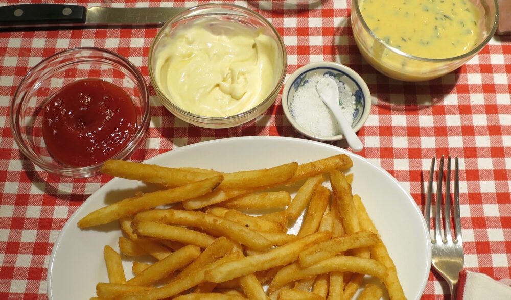 Fries and Condiments