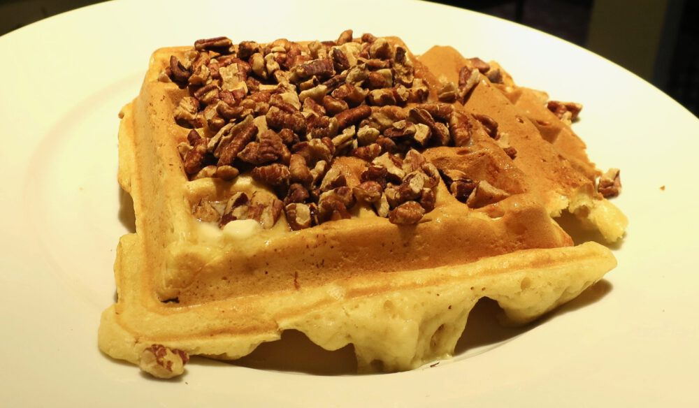 Waffles with Pecans